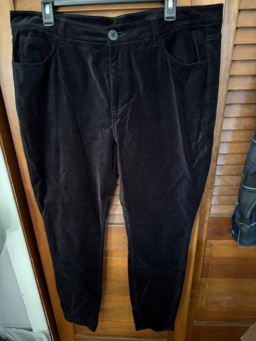 CAbi Black Corduroy Women's Tapered Pants